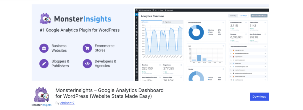 Monsterinsights - Best WordPress Plugins - OptinMonster Monsterinsights - Best WordPress Plugins