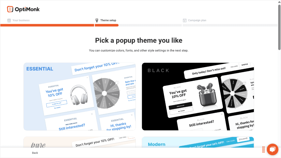 Choosing a popup theme in OptiMonk - OptinMonster Choosing a popup theme in OptiMonk