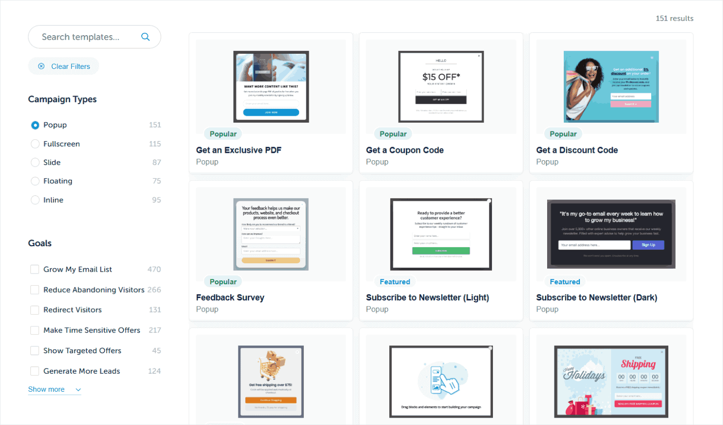 OptinMonster's template collection - OptinMonster OptinMonster's template collection