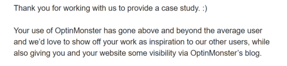 optinmonster case study letter - OptinMonster optinmonster case study letter
