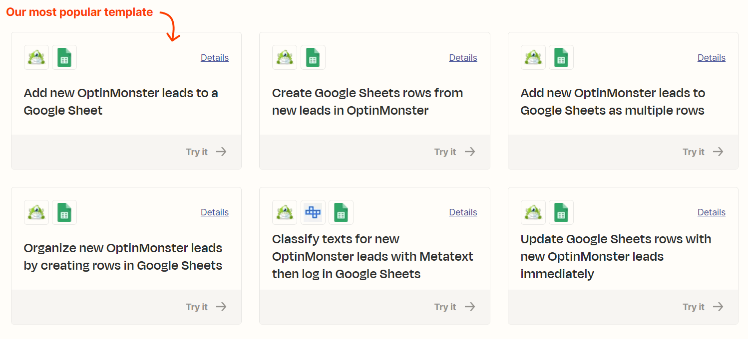 OptinMonster-Google Sheets - OptinMonster