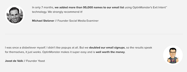OptinMonster Testimonials - OptinMonster OptinMonster Testimonials