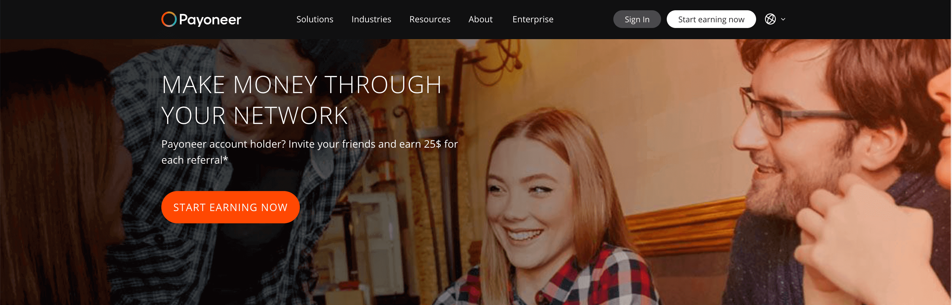 Payoneer Referral Program Sales Promotion Example - OptinMonster Payoneer Referral Program Sales Promotion Example