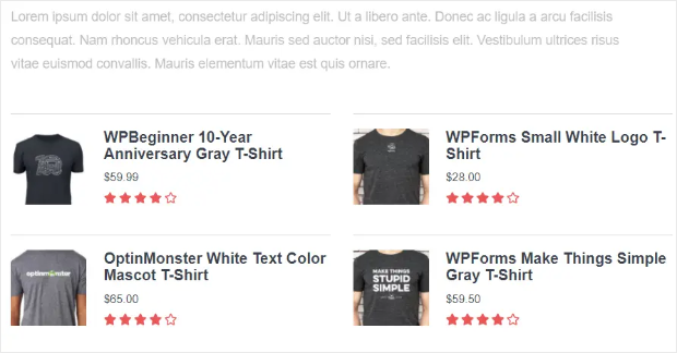 popular-products-example - OptinMonster display popular products with monsterinsights