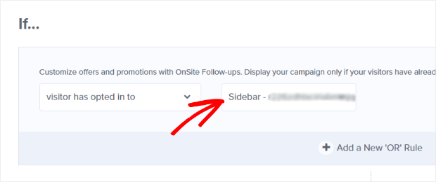 previous-om-interactions-choose-campaign - OptinMonster choose the campaign you want from the dropdown