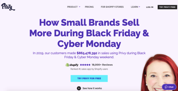 Privy homepage-min - OptinMonster Privy homepage