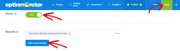 publish_and_save - OptinMonster publish and save