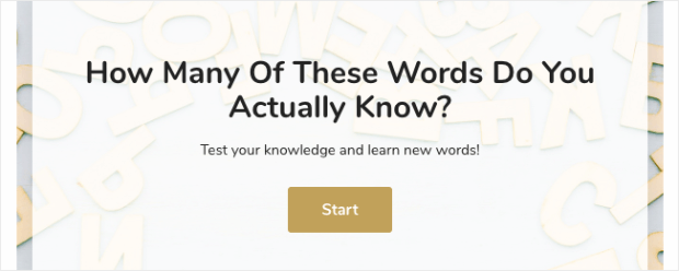 quiz title - OptinMonster quiz title