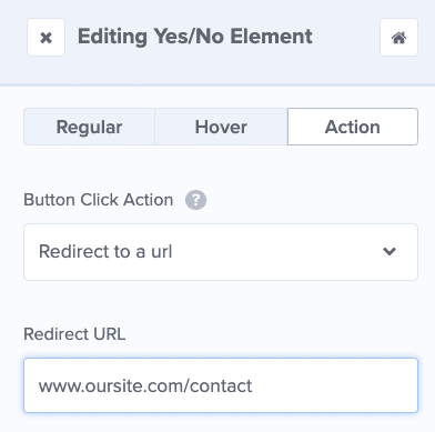 Redirect Action for No to Send to Contact Page-min - OptinMonster Redirect Action for No to Send to Contact Page min