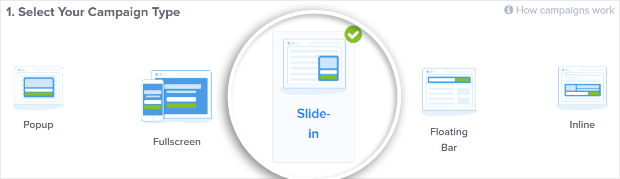 select-inline-campaign - OptinMonster select inline campaign type