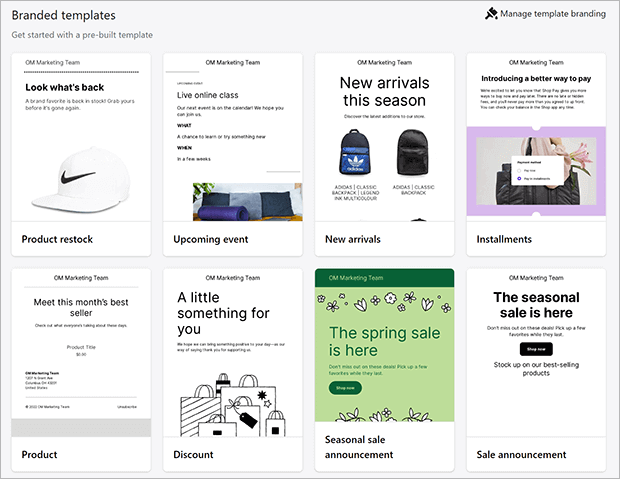 shopify-email-templates - OptinMonster branded templates