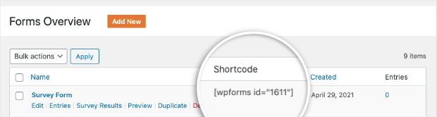 shortcode in wpforms - OptinMonster shortcode in wpforms
