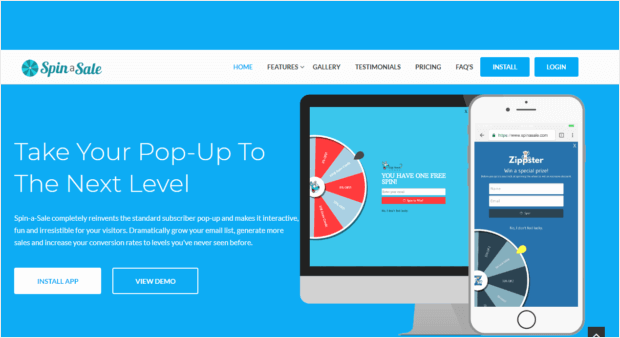 spin a sale gamified popups - OptinMonster spin a sale gamified popups