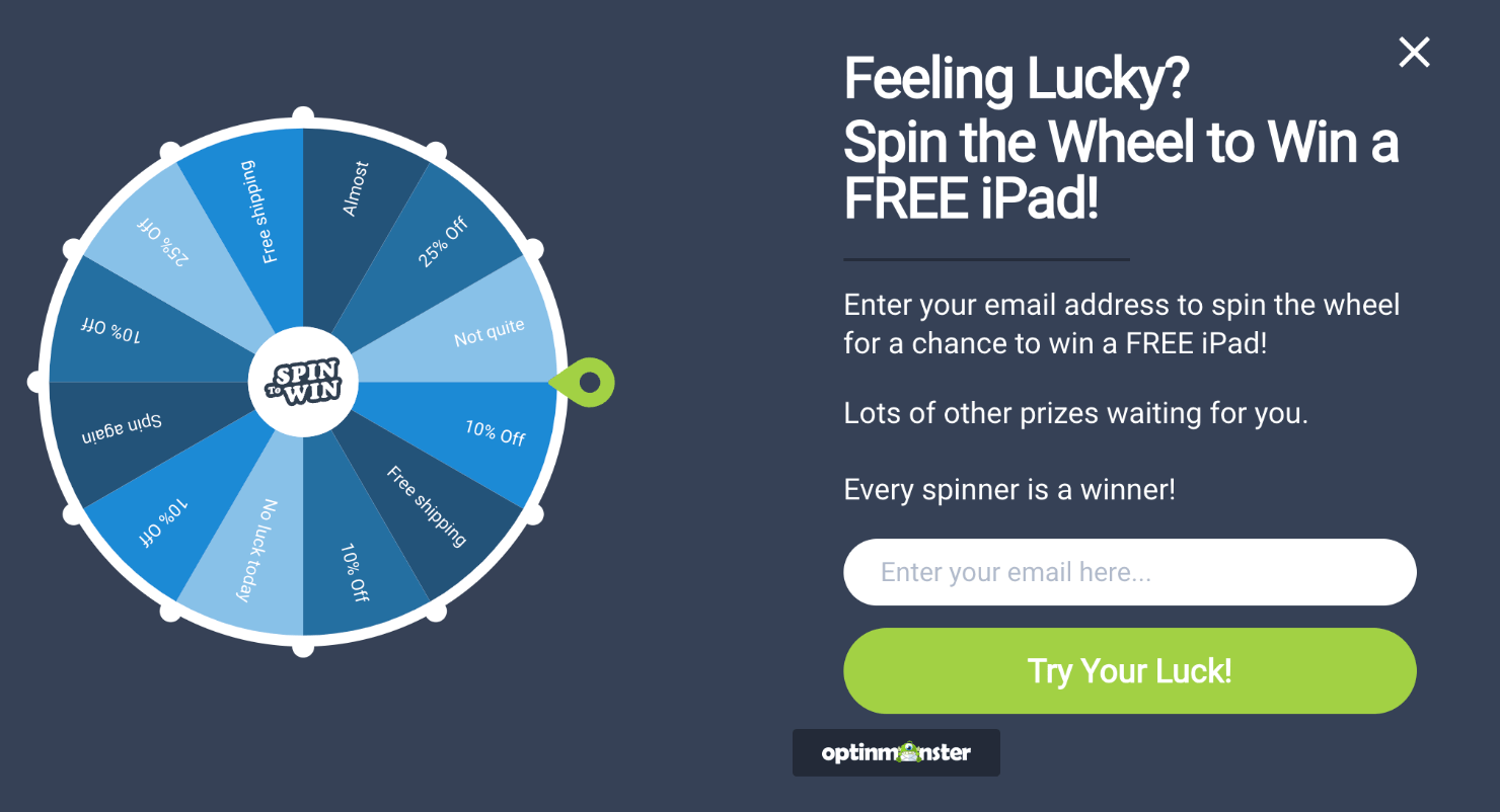 spin the wheel_published-min - OptinMonster spin to win wheel