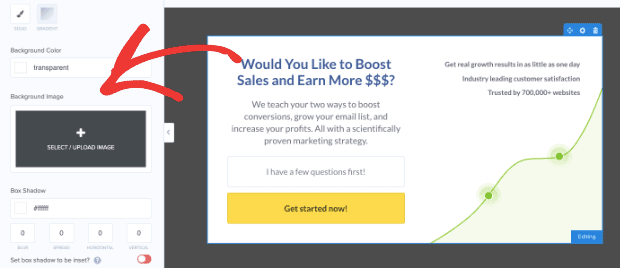 Upload Background Image-min - OptinMonster Upload Background Image for your 2-step optin