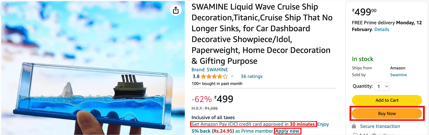 urgency words_amazon 2-min - OptinMonster urgency words in marketing