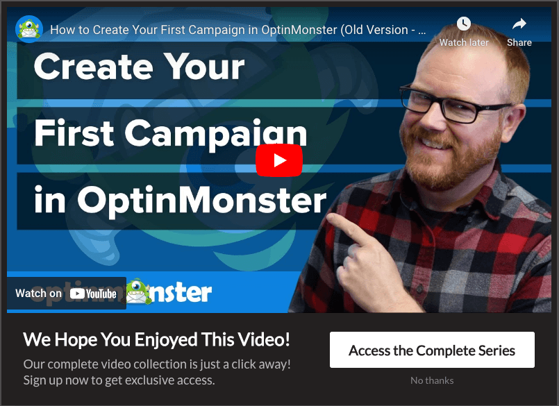 Show visitors a video in your popup as a preview of a video collection Show visitors a video in your popup as a preview of a video collection