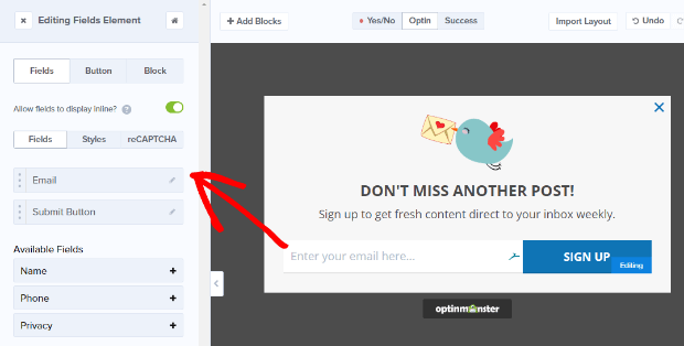 wp-on-click-edit-optin-fields - OptinMonster edit your optin fields