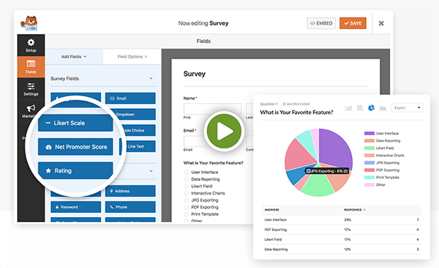 wpforms-survey-data-visualization-tool - OptinMonster wpforms survey