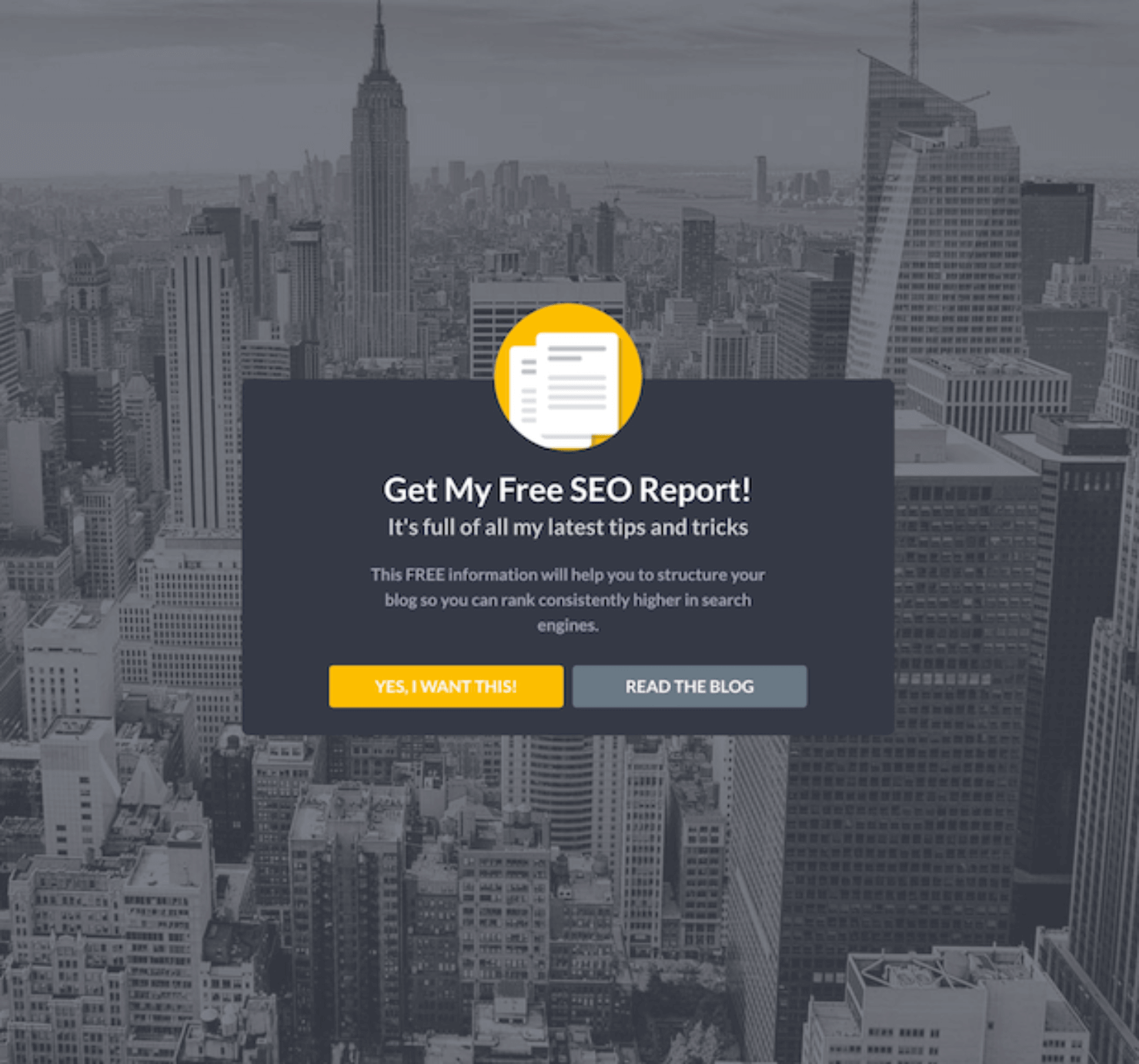 yes no_seo report-min - OptinMonster 2-step optin campaigns